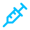 Blue syringe icon