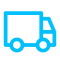 Icône de camion bleu